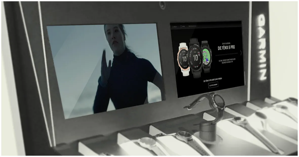 Referenz Garmin – Digital Signage (POS)