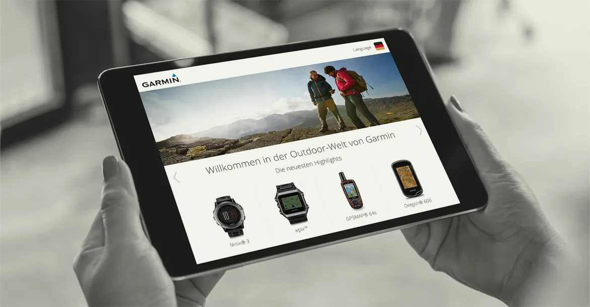 Referenz Garmin – Product Presentation App2